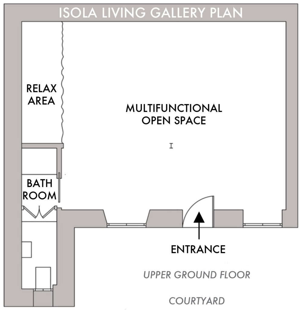 Isola Living Gallery Milano - the plan of the property